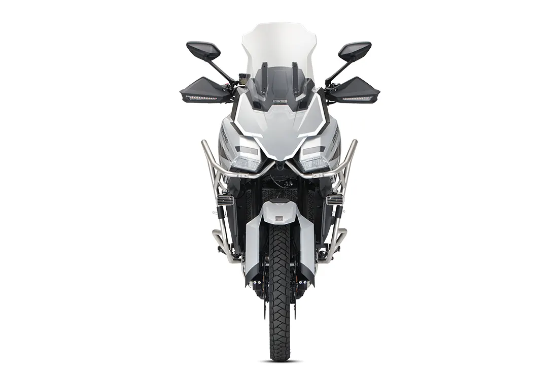Zontes 703F ETC 21" en gris, vista frontal