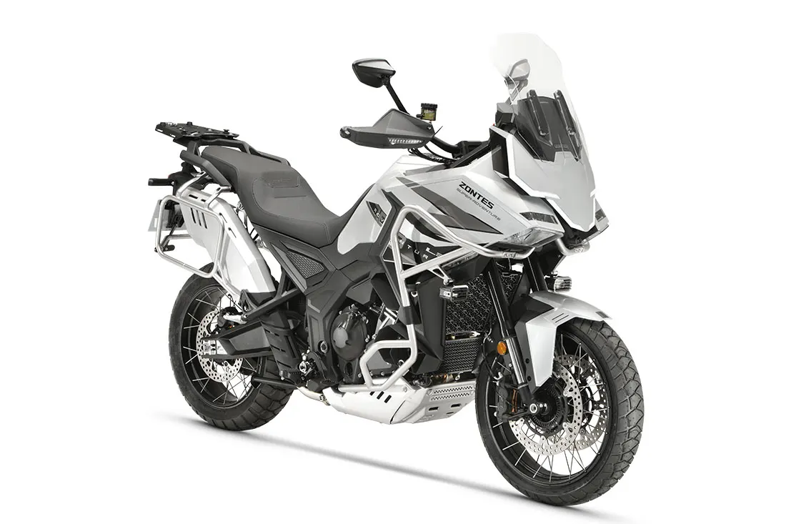 Zontes 703F ETC 19" en gris, vista tres cuartos delantera izquierda