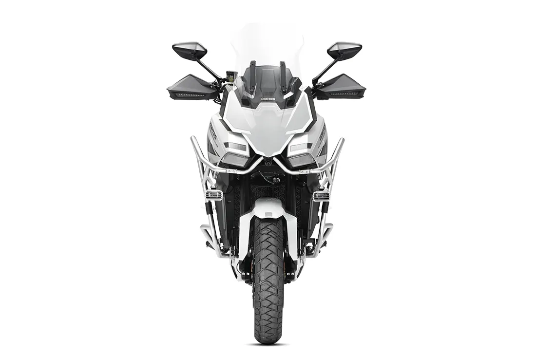 Zontes 703F ETC 19" en gris, vista frontal