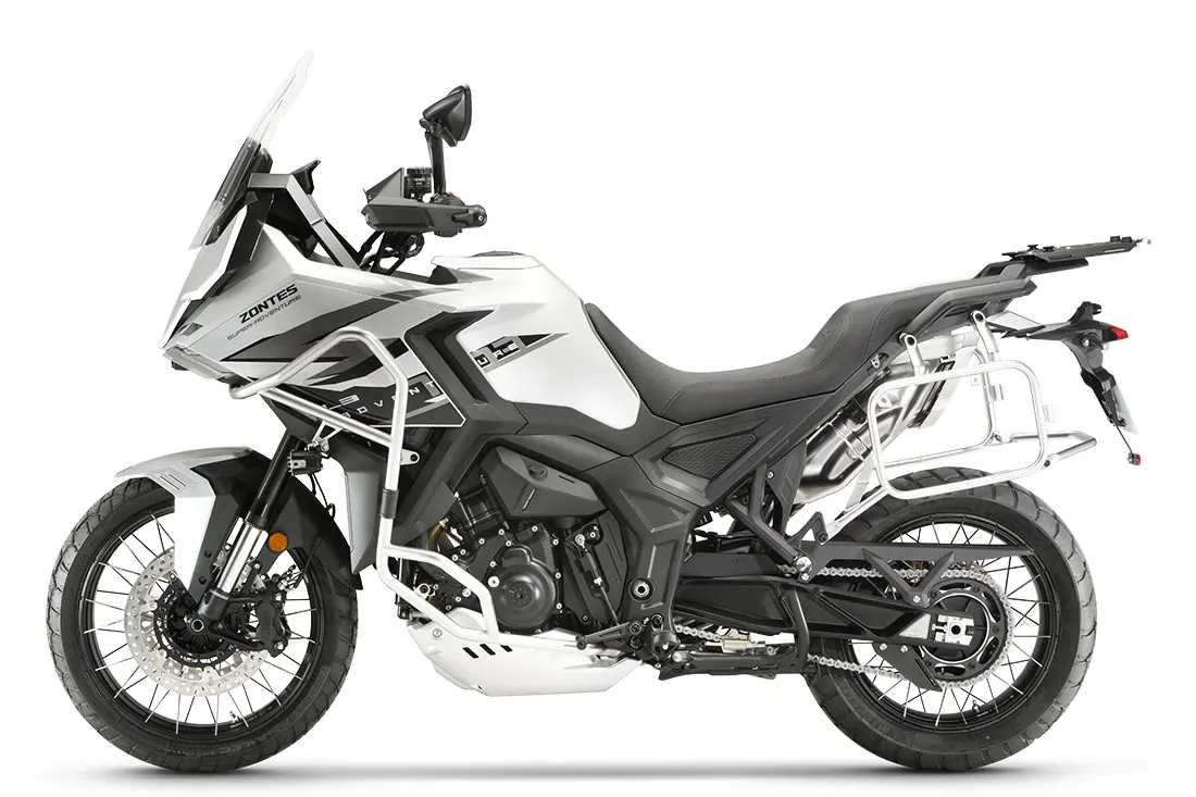 Zontes 703F ETC 19" en gris, vista lateral derecha