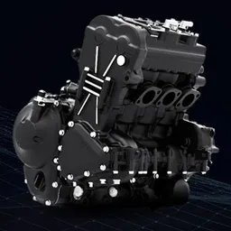 Motor tricilíndrico